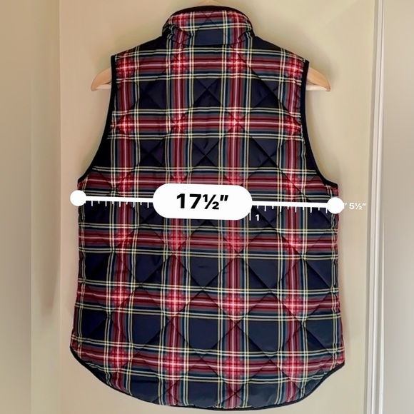 J Crew quilted plaid vest - Picture 3 of 9